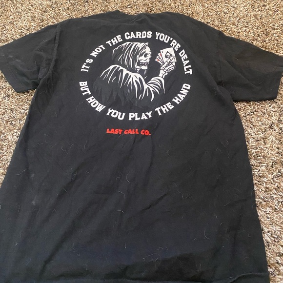 Black Last Call Co. Men's T-shirt size medium. Worn once and in great condition - Picture 2 of 3